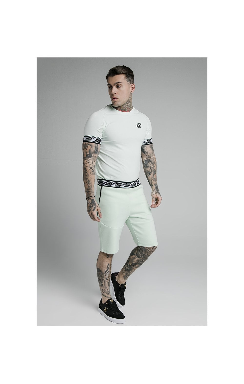 SikSilk S/S Exhibit Tech Tee - Aqua Teal (5)