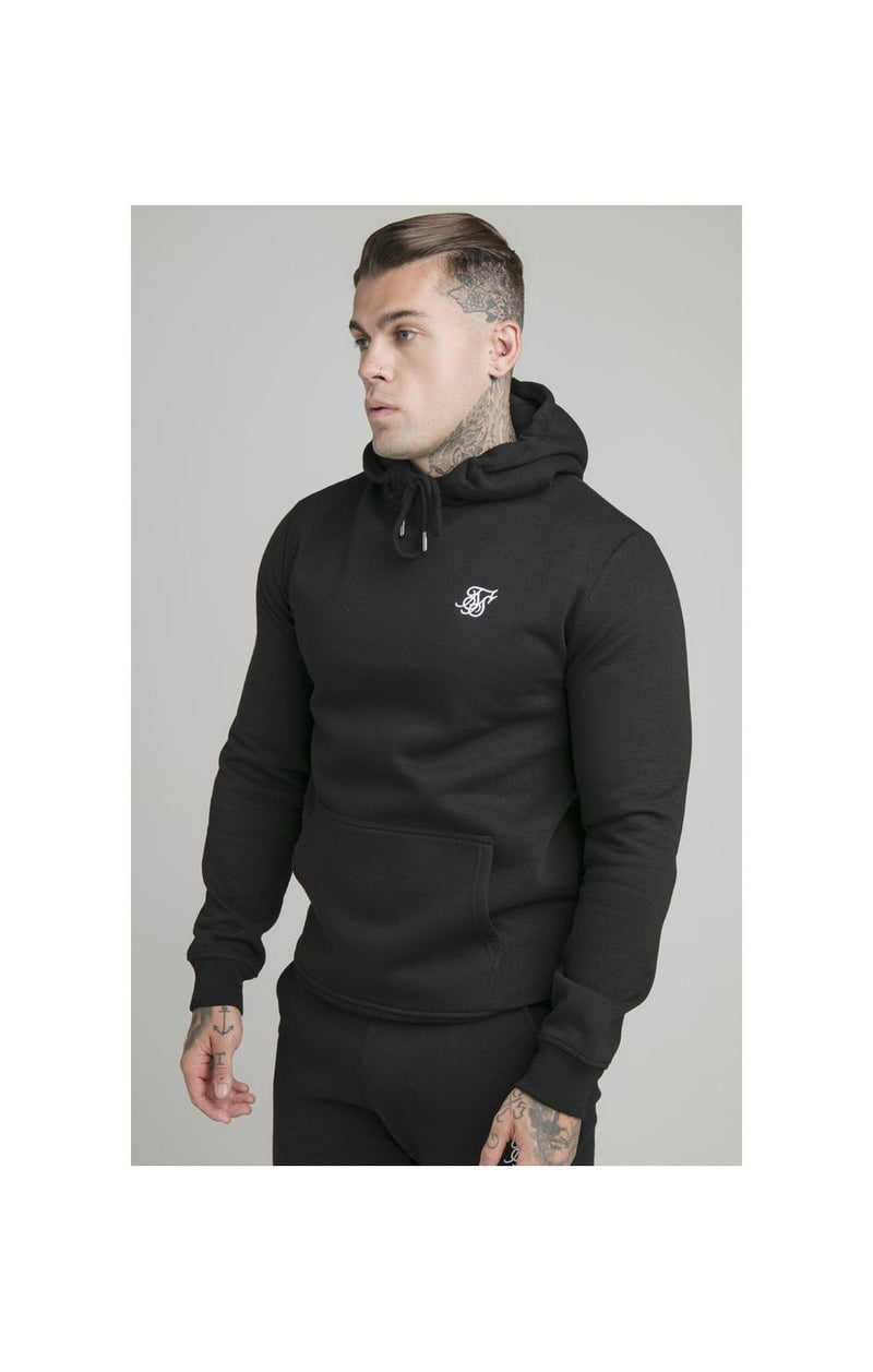 Black Essential Muscle Fit Overhead Hoodie