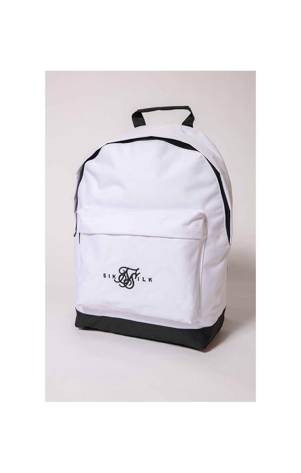 SikSilk Dual Logo Backpack - White & Black (2)