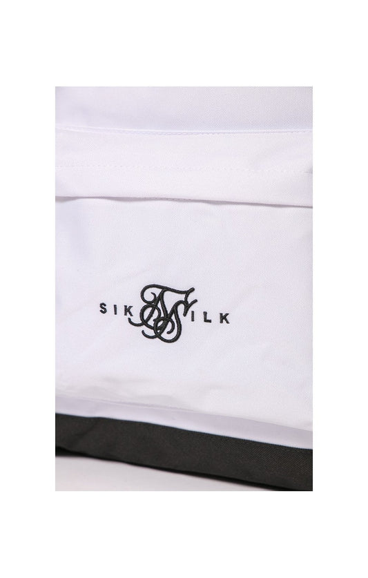 SikSilk Dual Logo Backpack - White & Black