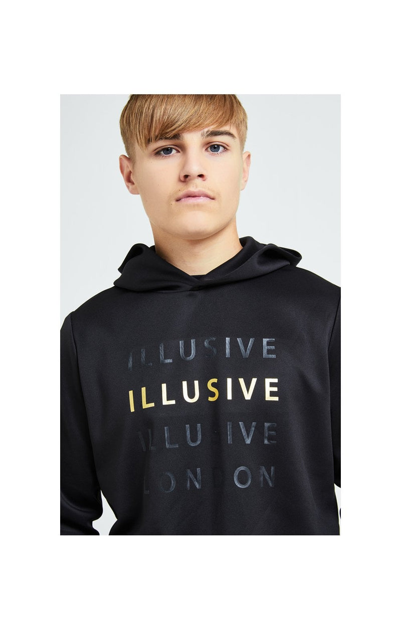 Illusive London Sovereign Overhead Hoodie - Black & Gold (1)