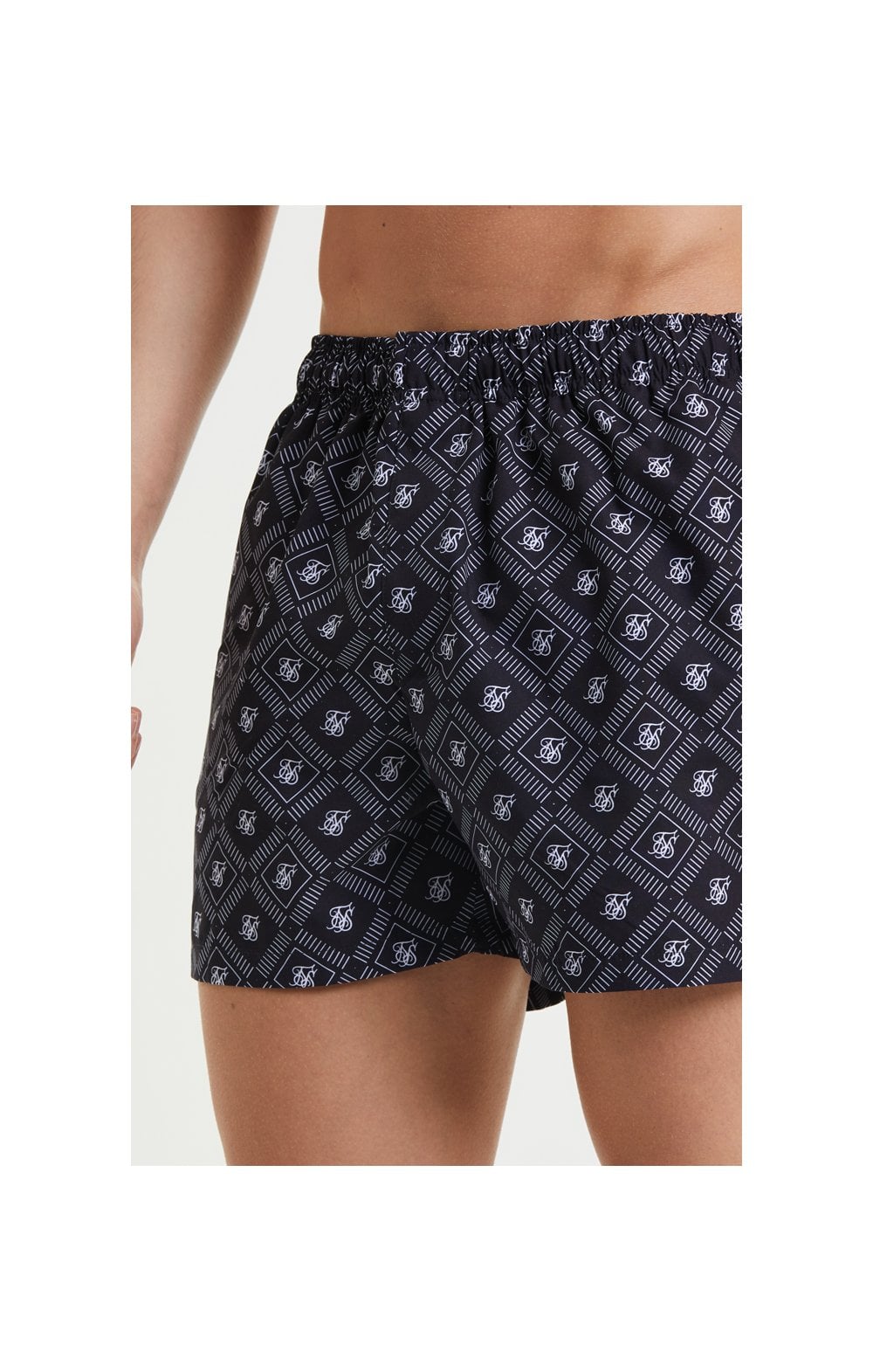 Load image into Gallery viewer, Black Aop Swim Short (1)