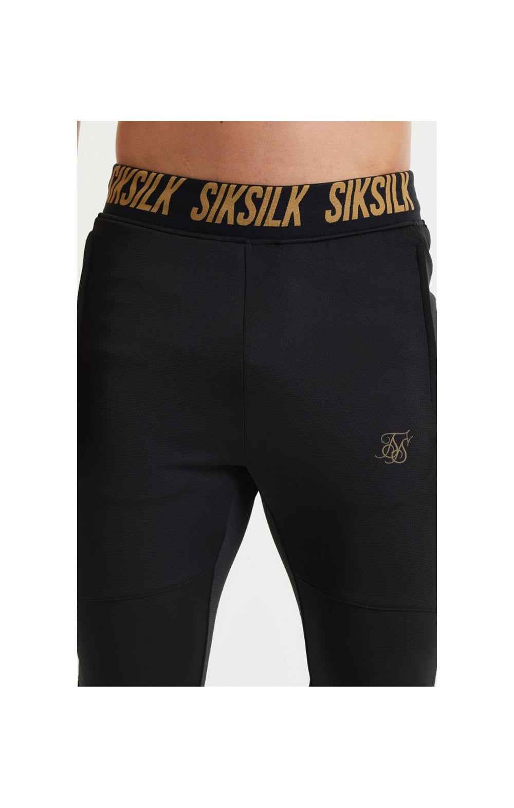 SikSilk Performance Agility Pants - Black & Gold (1)