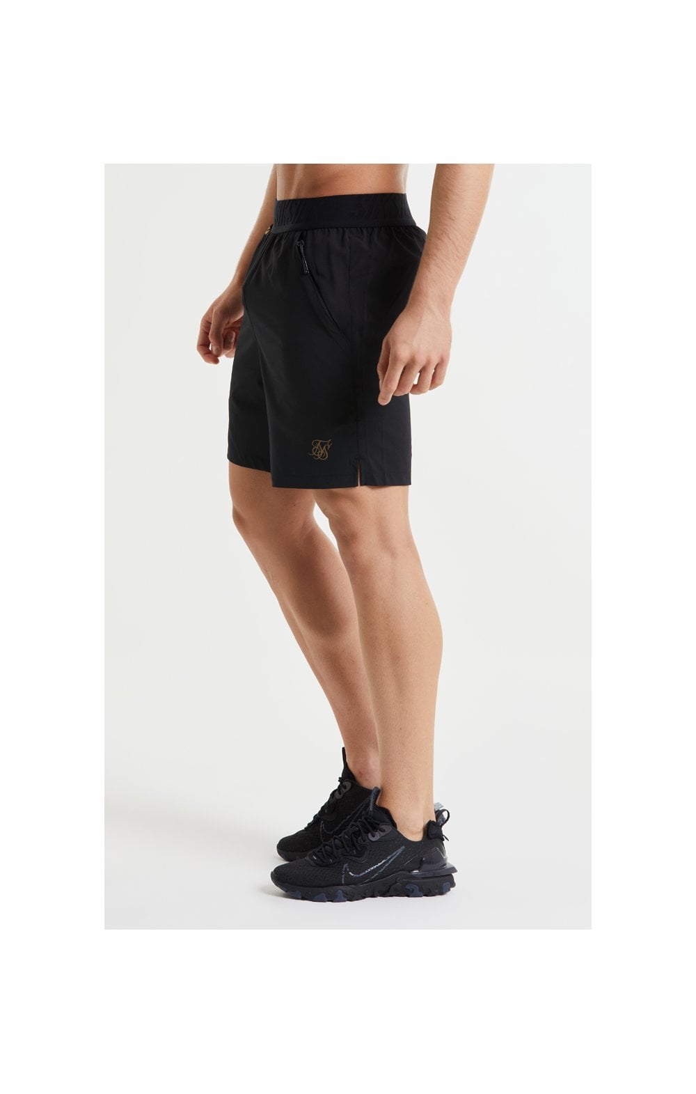 Load image into Gallery viewer, SikSilk Pressure Woven Long Shorts - Black (2)