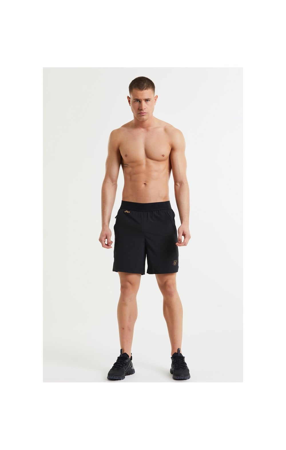 Load image into Gallery viewer, SikSilk Pressure Woven Long Shorts - Black (4)