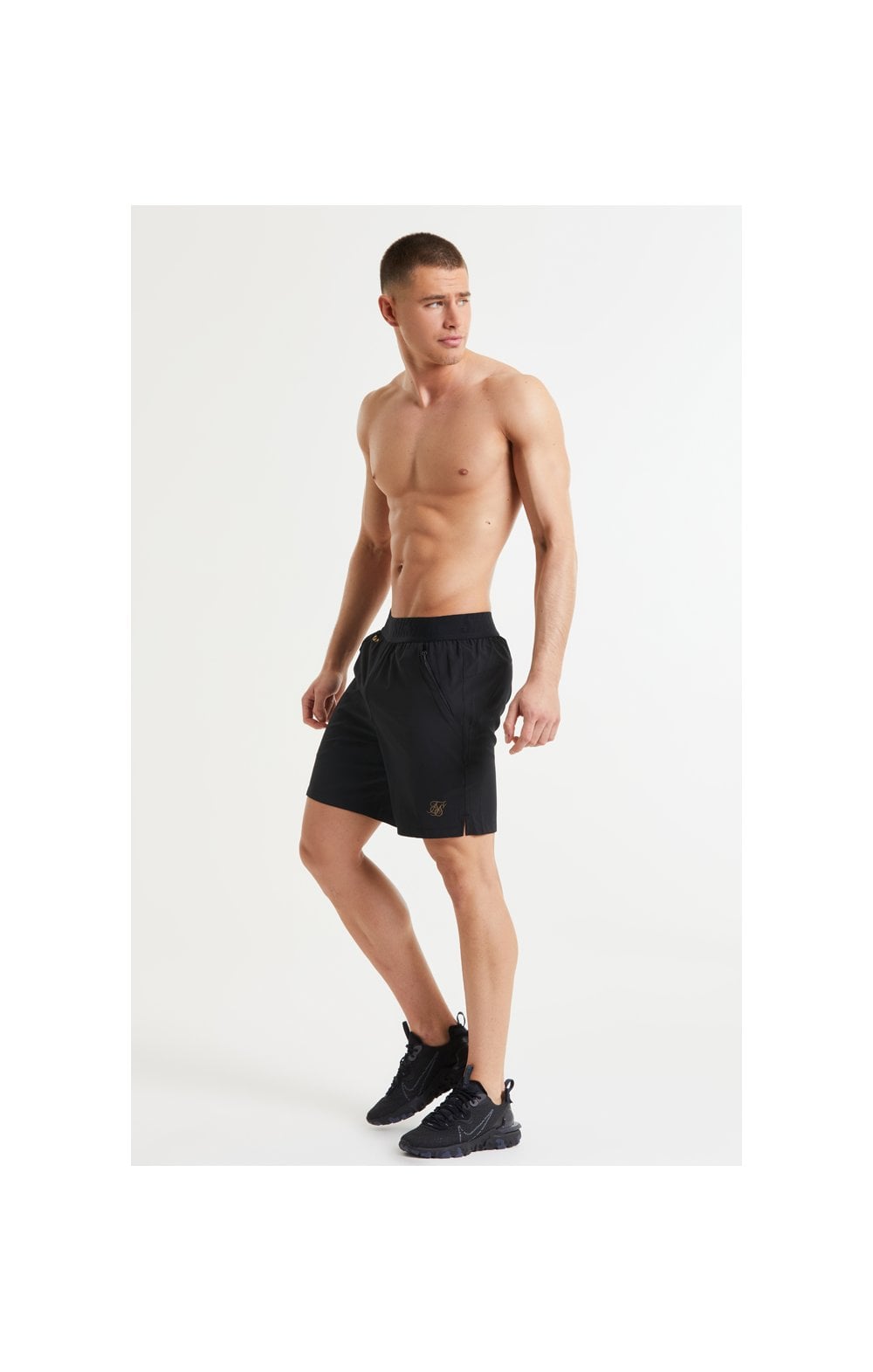 SikSilk Pressure Woven Long Shorts - Black (5)