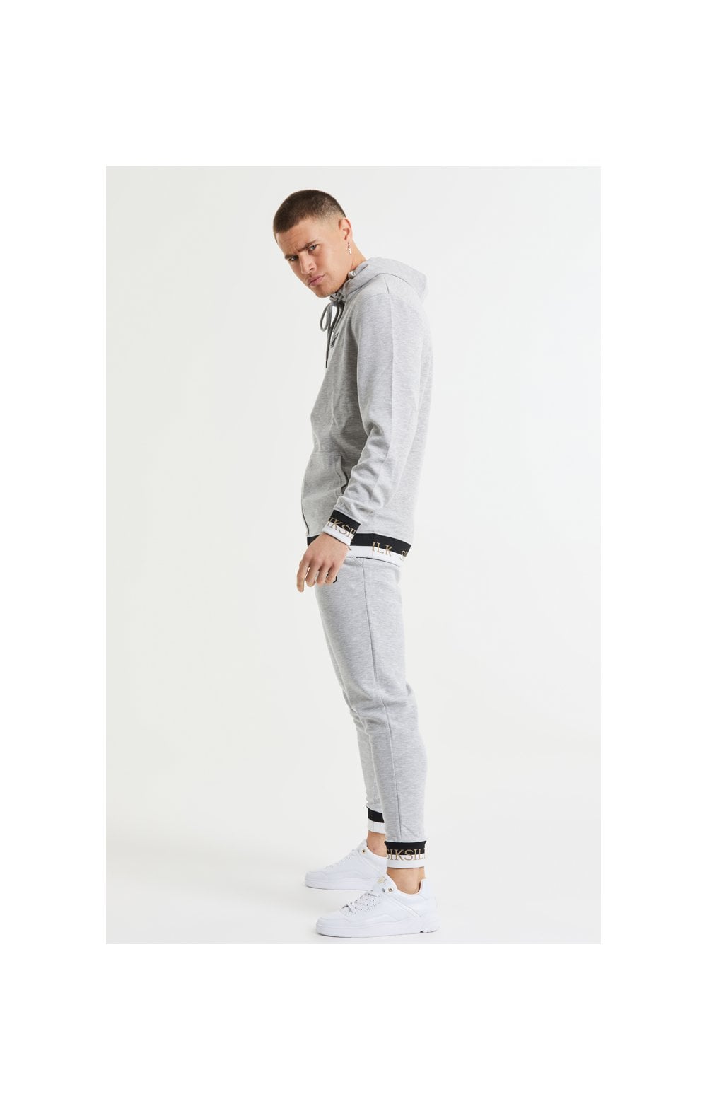 SikSilk Deluxe Fitted Jogger - Grey Marl (4)