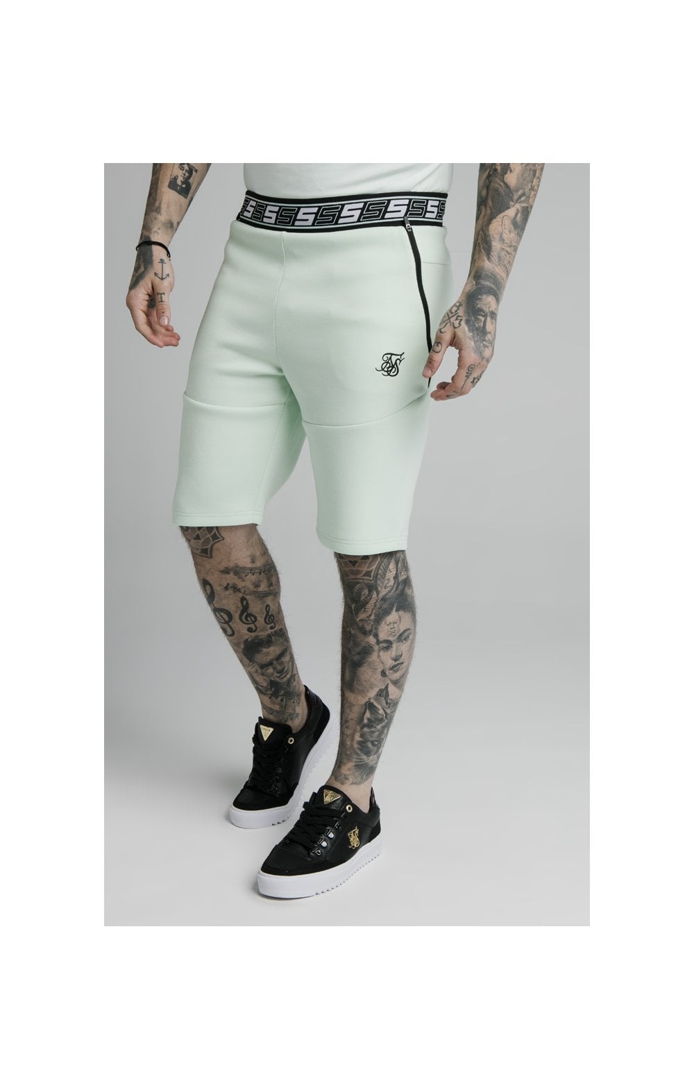 SikSilk Exhibit Function Shorts - Aqua Teal