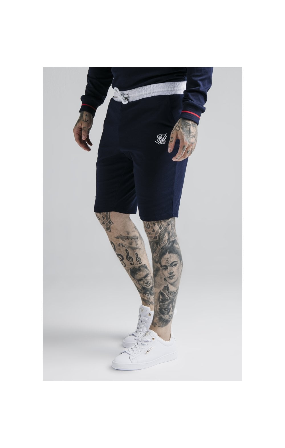 Load image into Gallery viewer, SikSilk Retro Sport Shorts - Navy