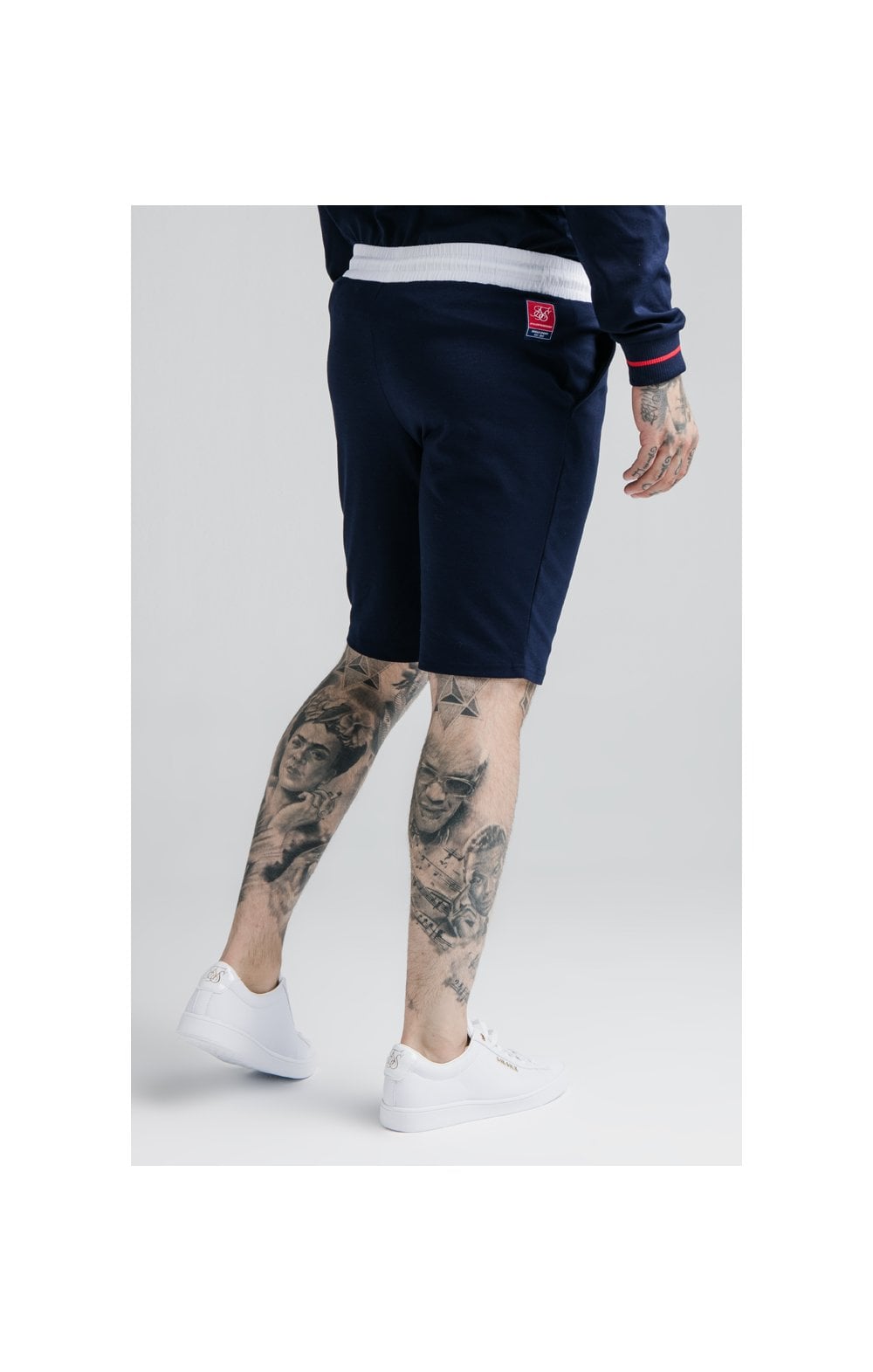 Load image into Gallery viewer, SikSilk Retro Sport Shorts - Navy (3)
