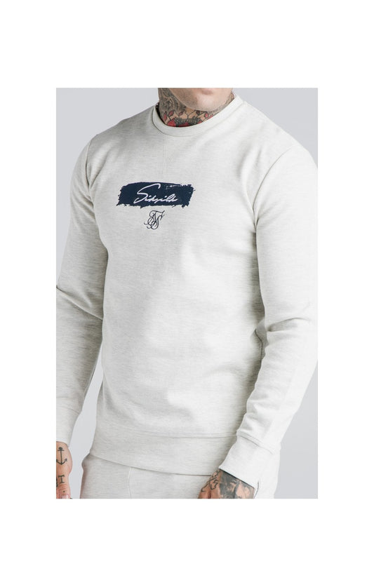 SikSilk Crew Sweat - Light Grey