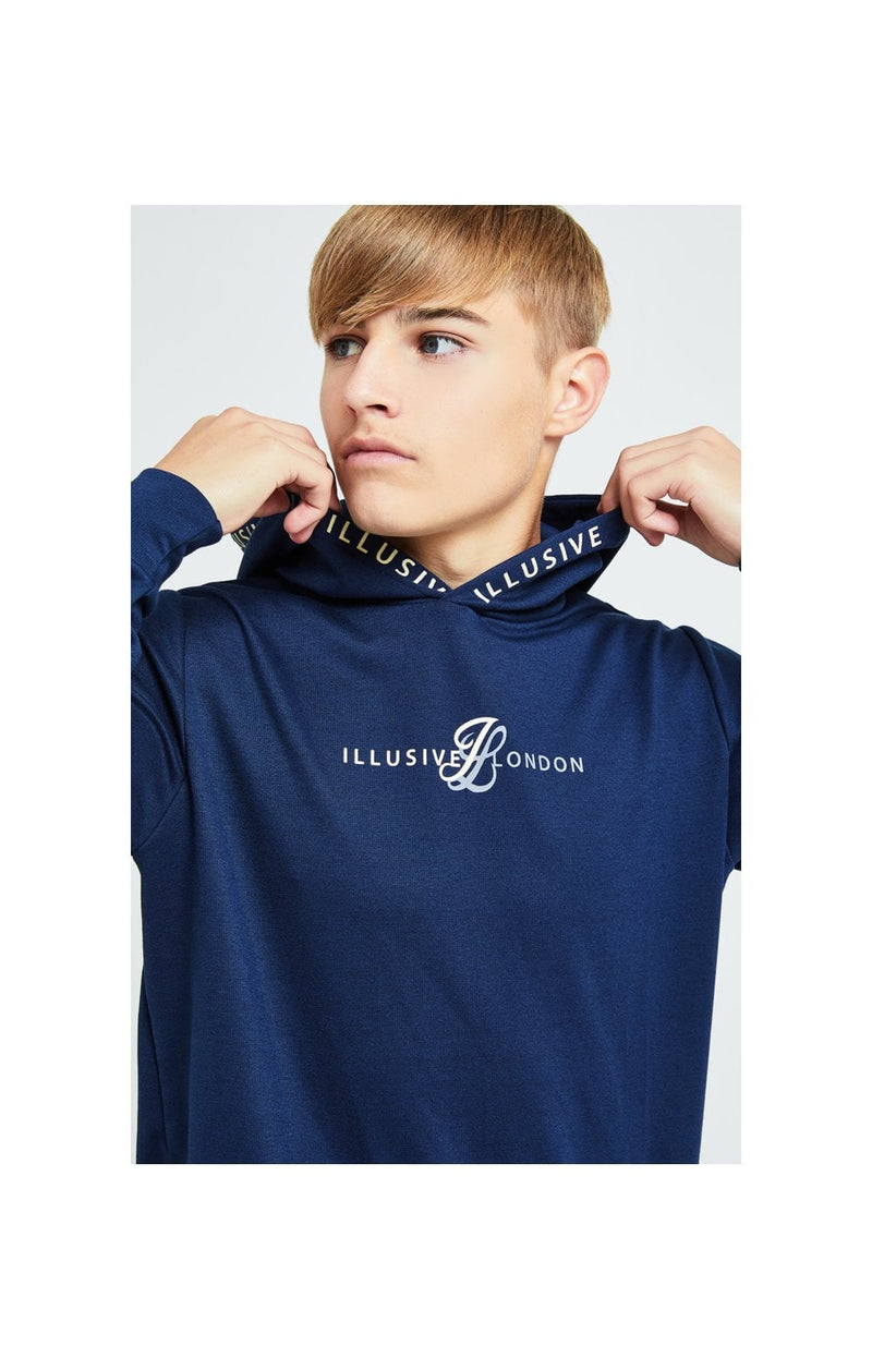 Illusive London Legacy Overhead Hoodie - Navy (1)