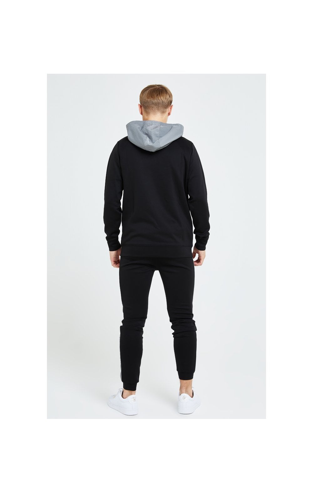 Illusive London Hybrid Overhead Hoodie - Black & Grey (4)