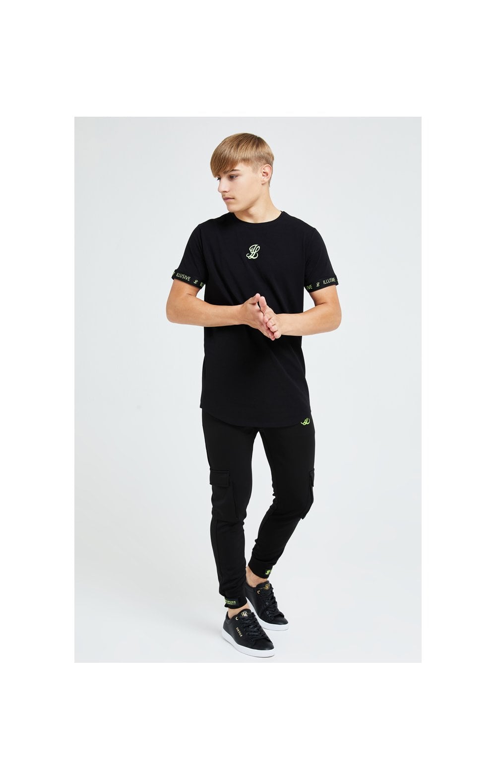 Illusive London Element Tech Tee - Black & Green (2)