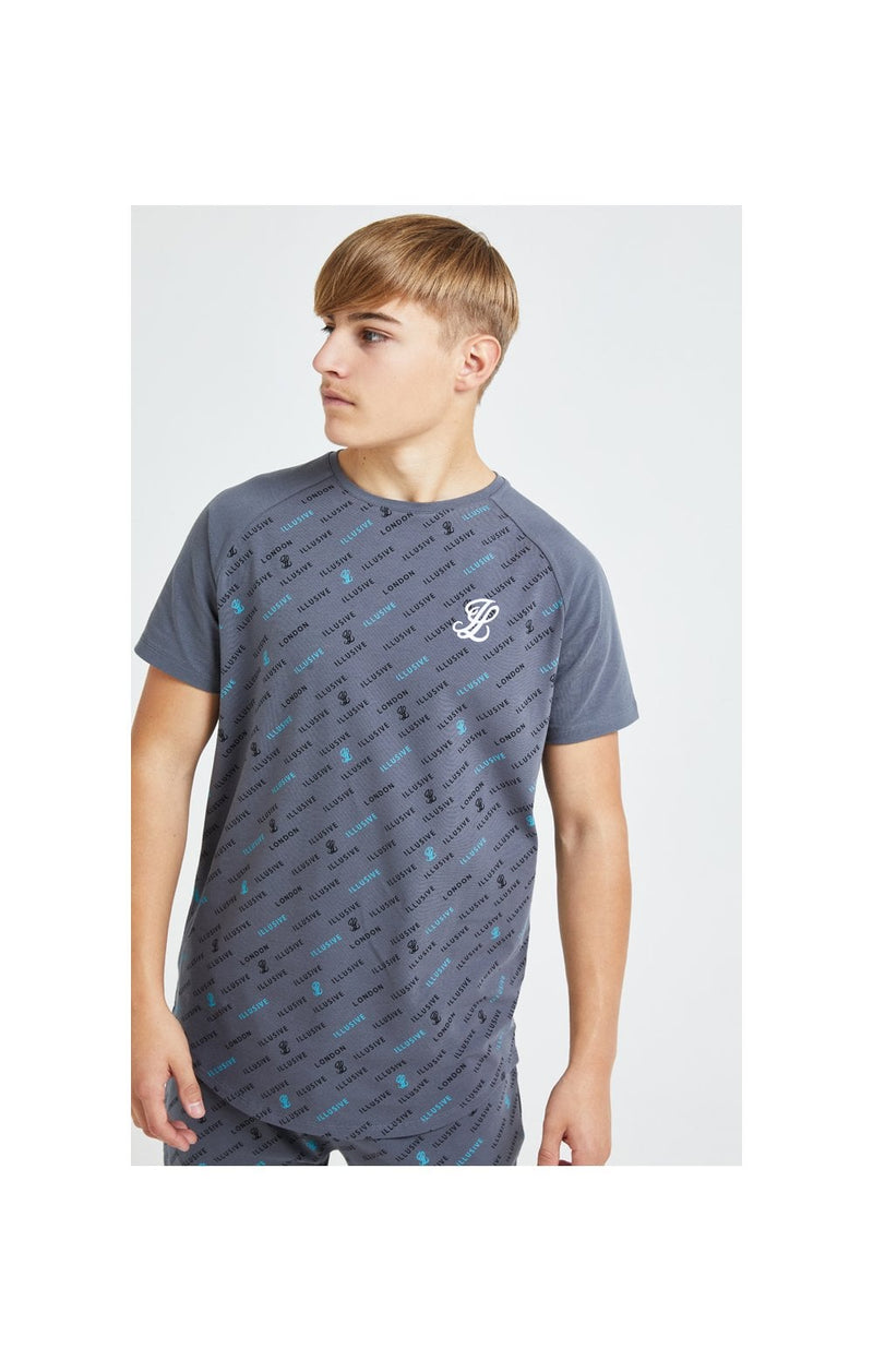 Illusive London Monogram Aop Tee - Grey