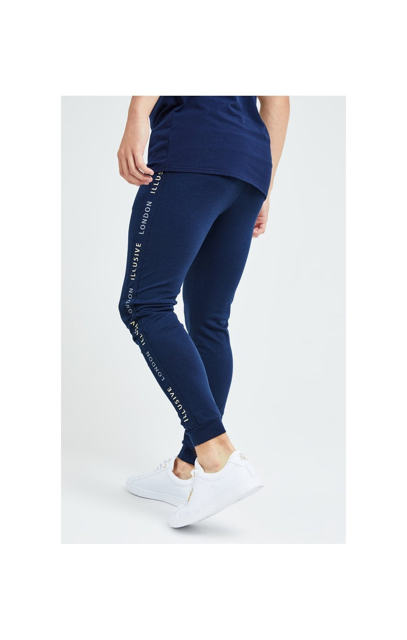 Illusive London Legacy Joggers - Navy & Cream (1)