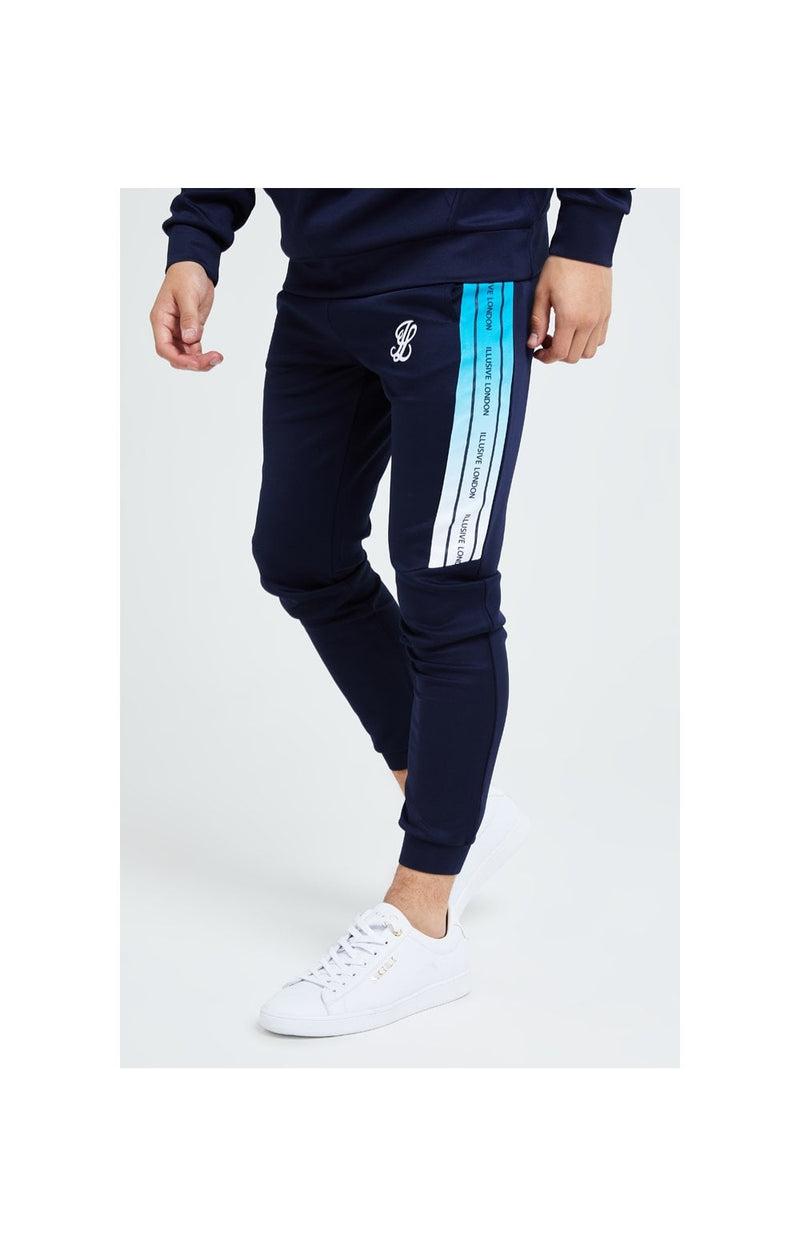 Illusive London Flux Taped Joggers - Navy & Blue