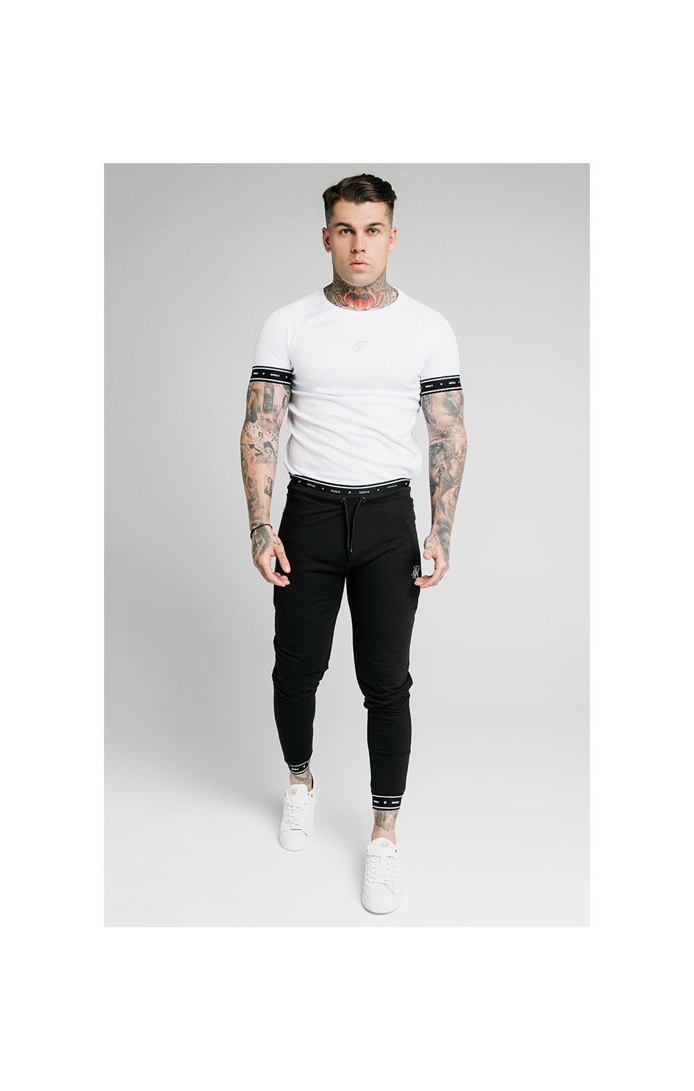 SikSilk Active Muscle Fit Jogger - Black (5)