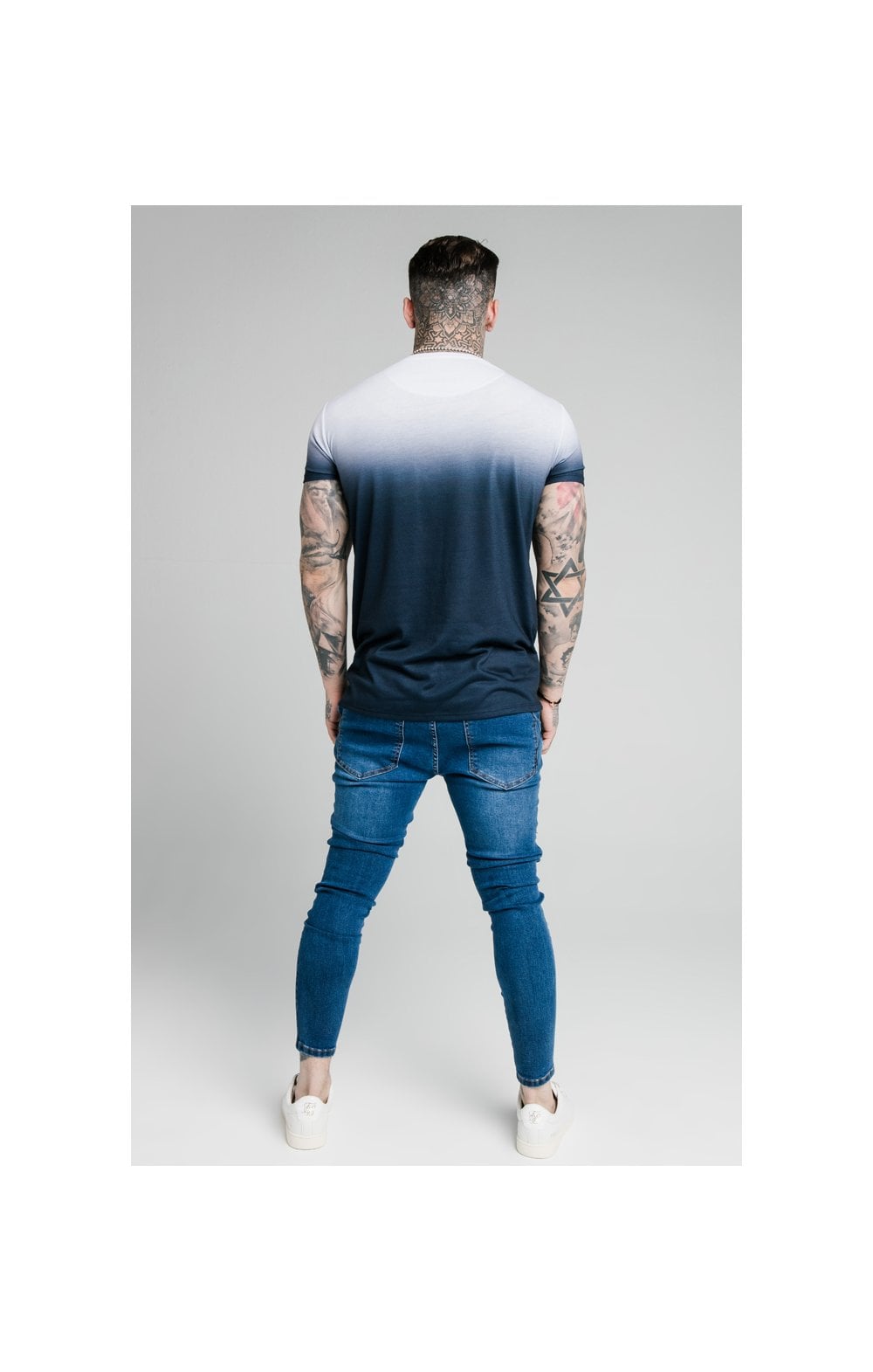 SikSilk Skinny Distressed Patch Jeans - Midstone (5)