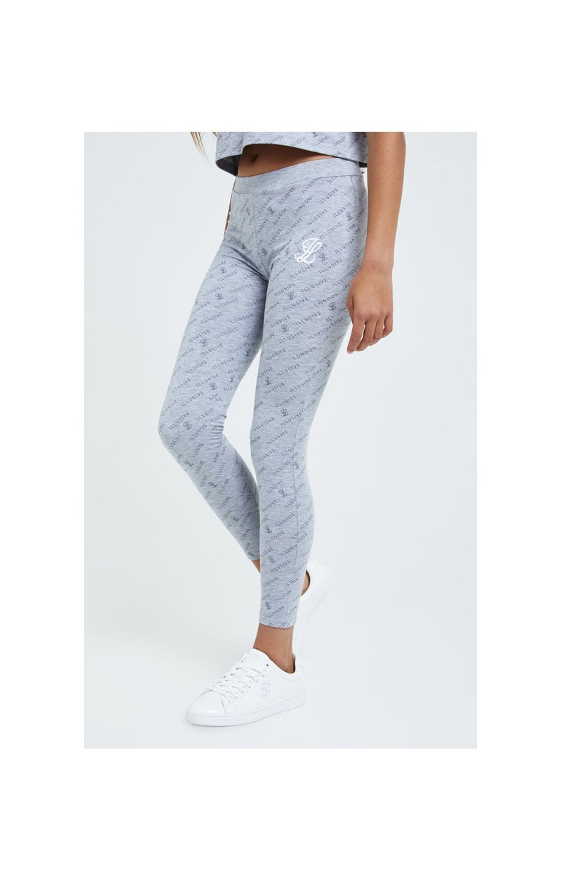 Illusive London Aop Legging - Grey Marl