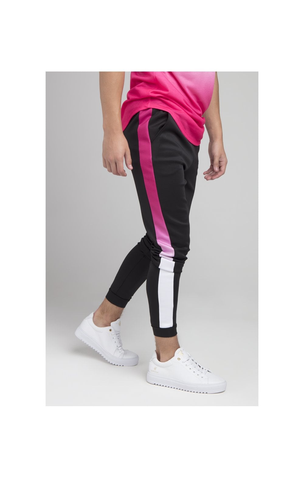 Illusive London Fade Panel Jogger Black SikSilk NZ