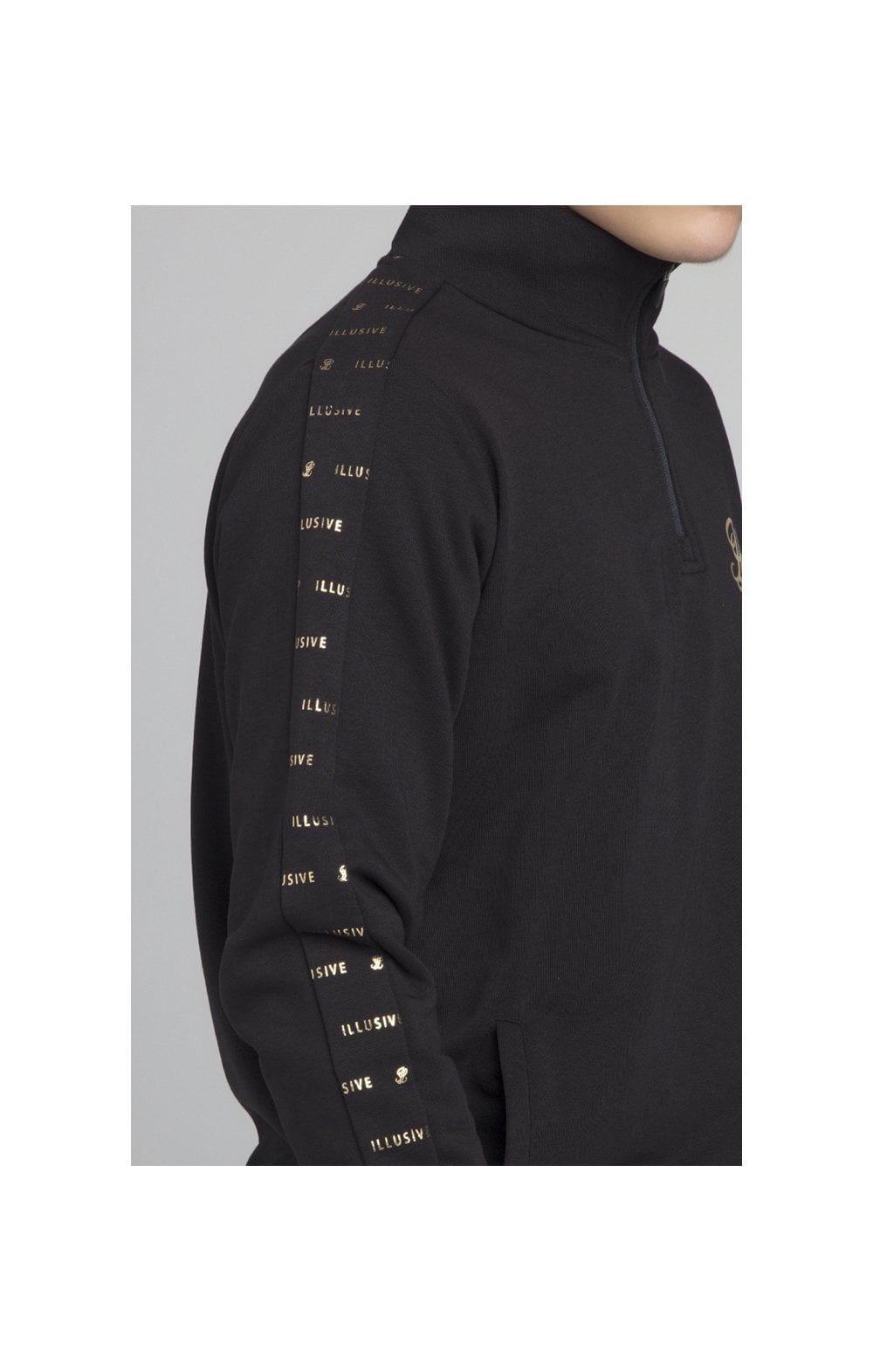 Load image into Gallery viewer, Illusive London Panel Funnel Neck - Black (1)
