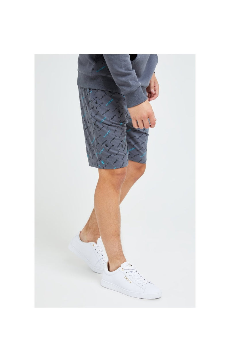 Illusive London Monogram Aop Shorts - Grey (1)