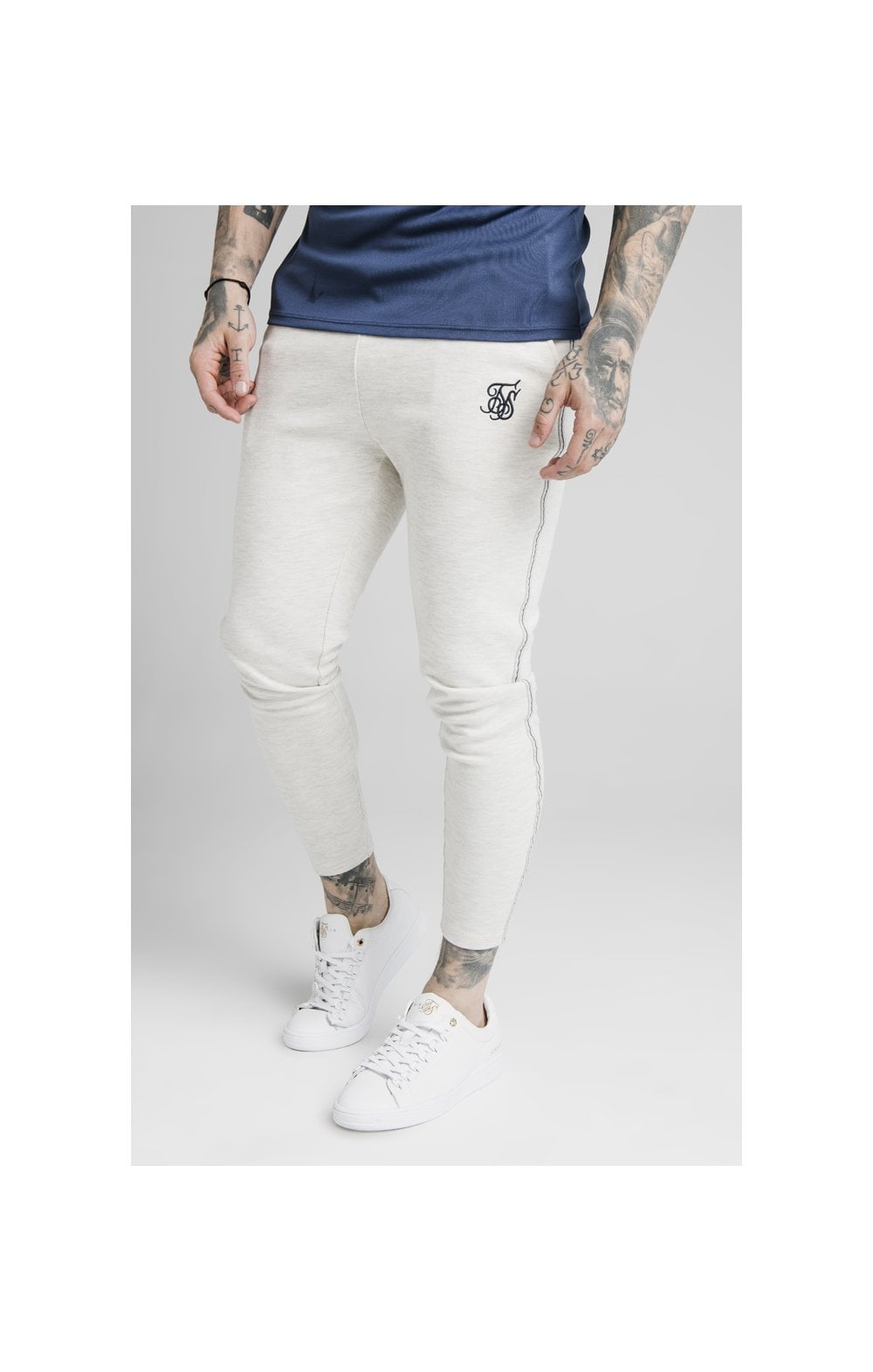 Load image into Gallery viewer, SikSilk Exposed Tape Jogger - Light Grey