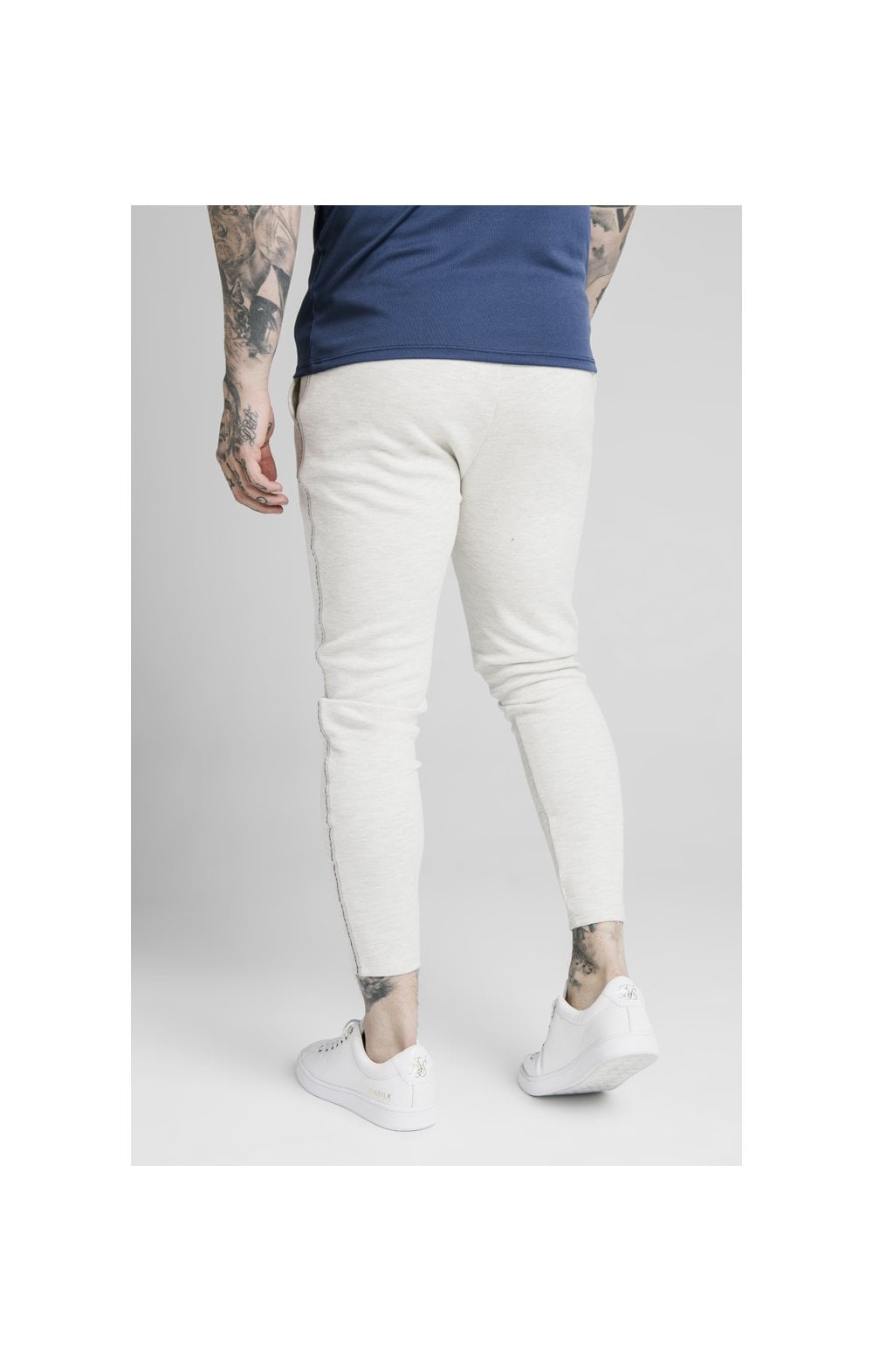 Load image into Gallery viewer, SikSilk Exposed Tape Jogger - Light Grey (2)