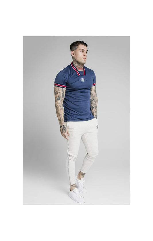 SikSilk Exposed Tape Jogger - Light Grey