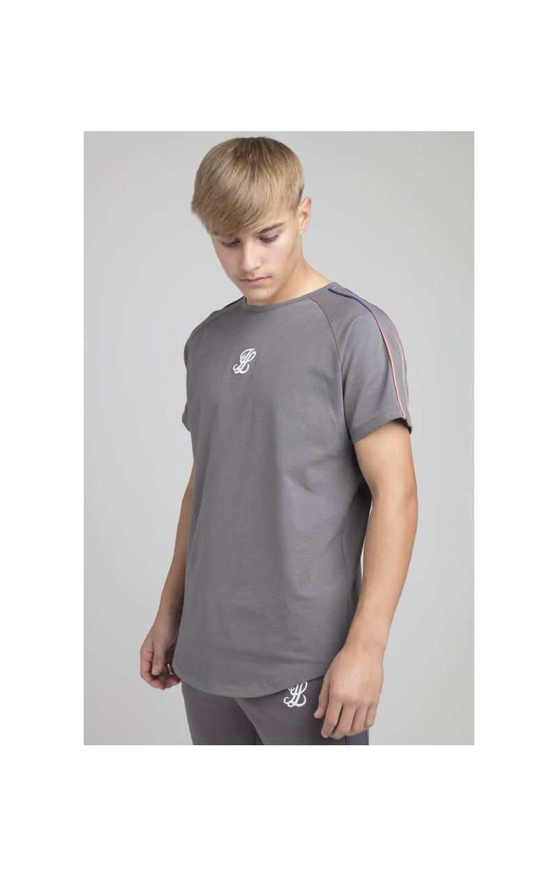 Boys Illusive Grey Raglan T-Shirt