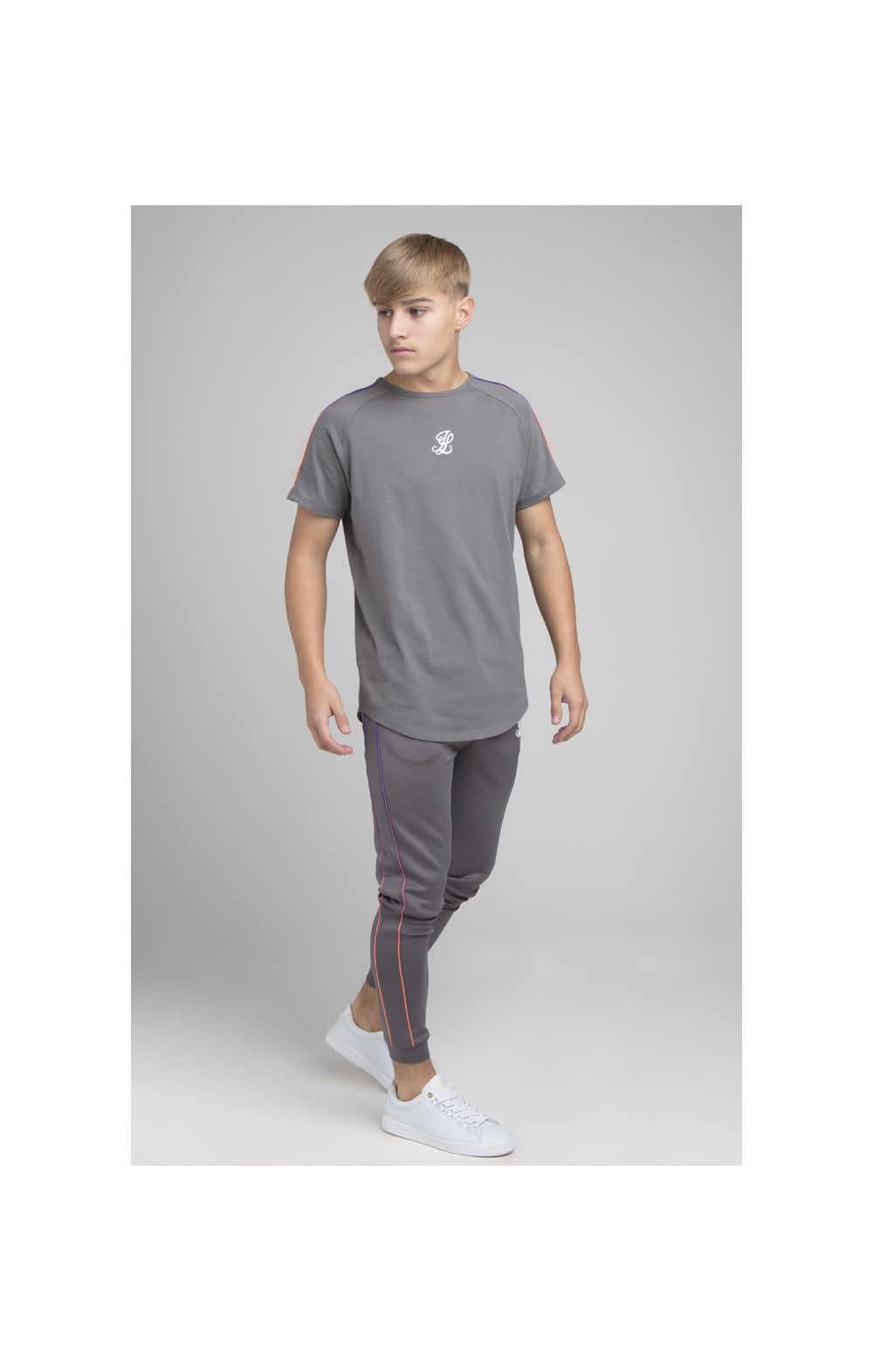 Boys Illusive Grey Raglan T-Shirt (3)