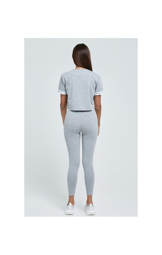 Illusive London Core Crop Tee - Grey Marl