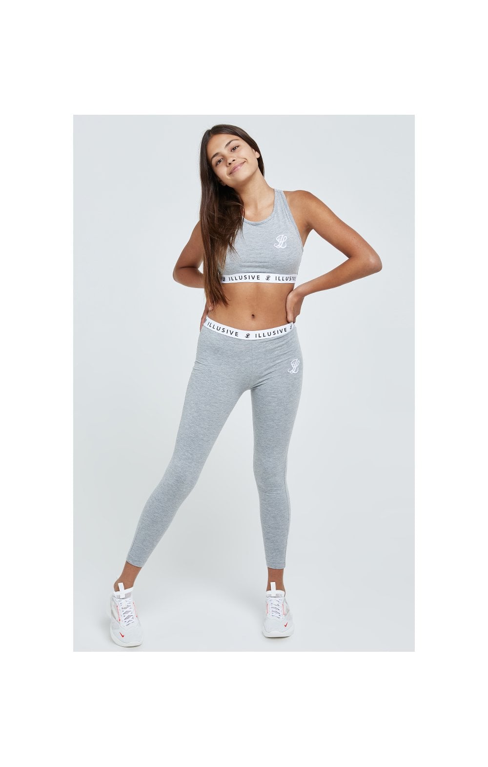 Load image into Gallery viewer, Illusive London Core Bralette - Grey Marl (2)