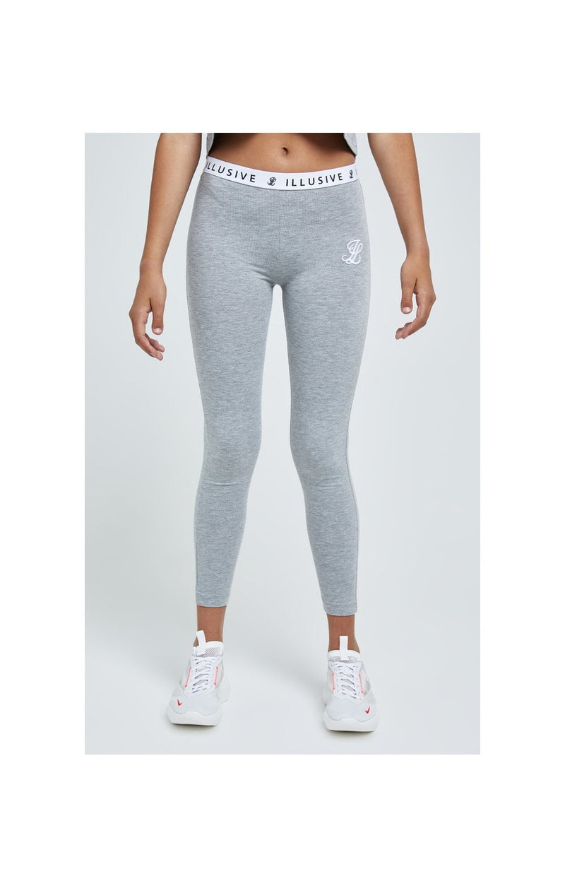 Illusive London Core Leggings - Grey Marl