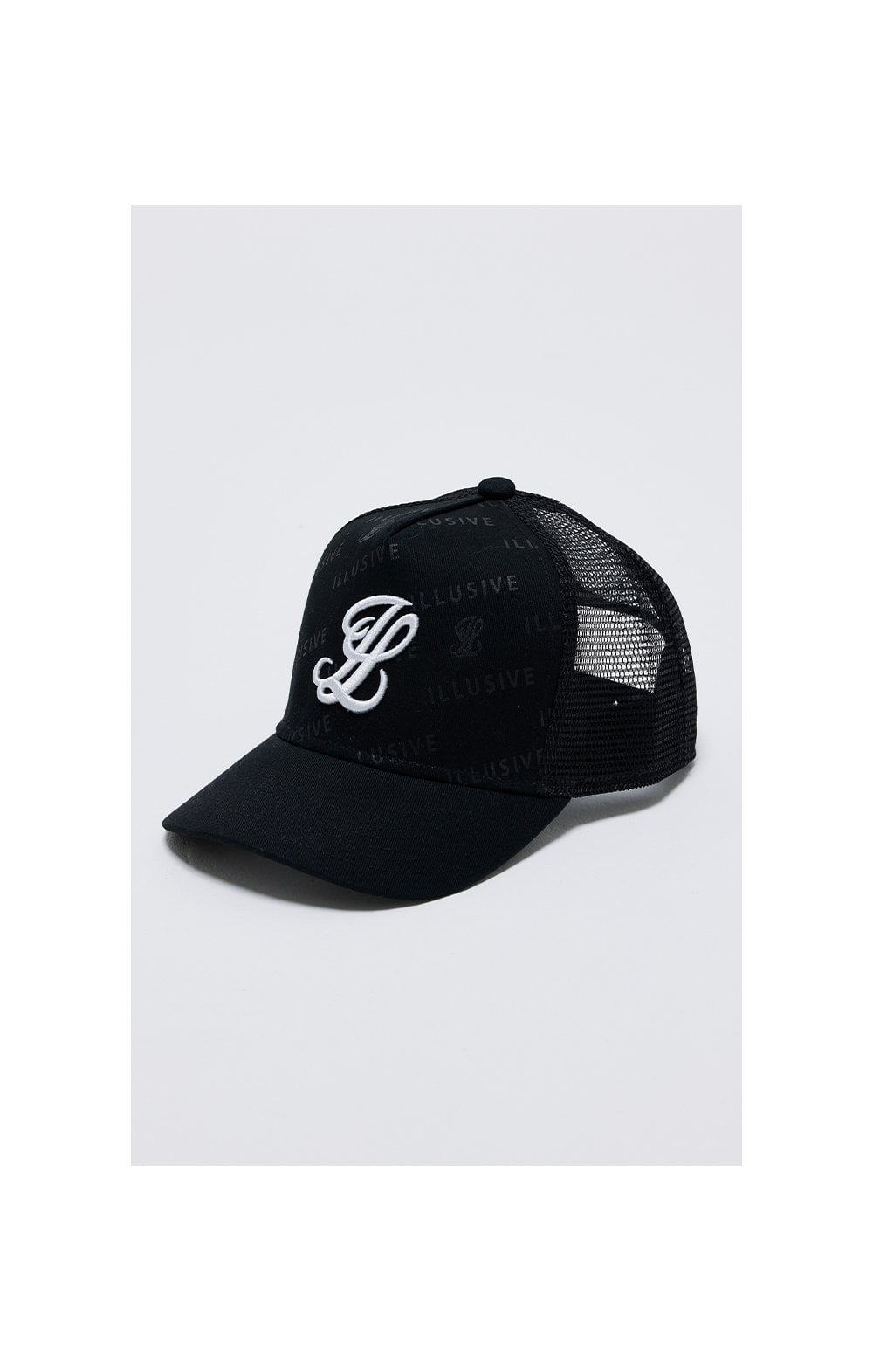 Load image into Gallery viewer, Illusive London AOP Mesh Trucker - Black