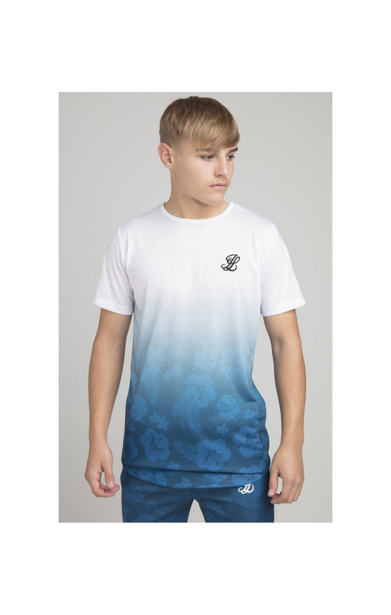 Boys Illusive White Floral Fade T-Shirt