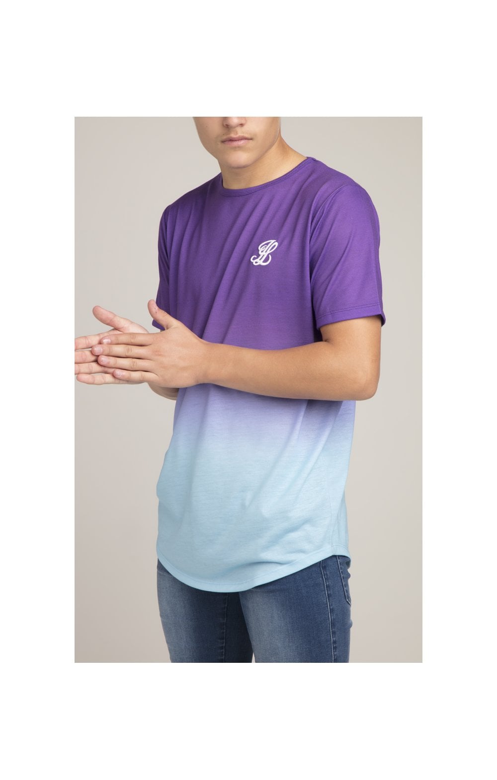 Boys Illusive Purple Fade T-Shirt