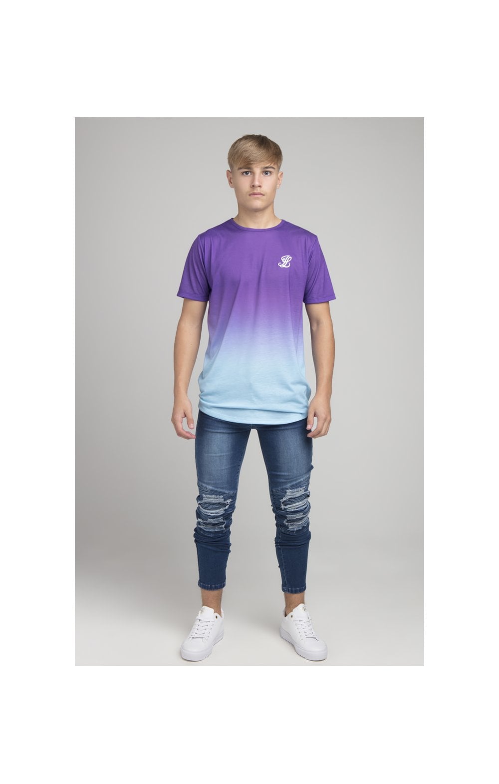 Boys Illusive Purple Fade T-Shirt (4)