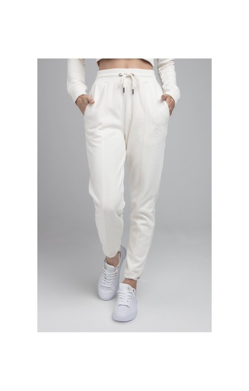 SikSilk Half & Half Track Pants - White