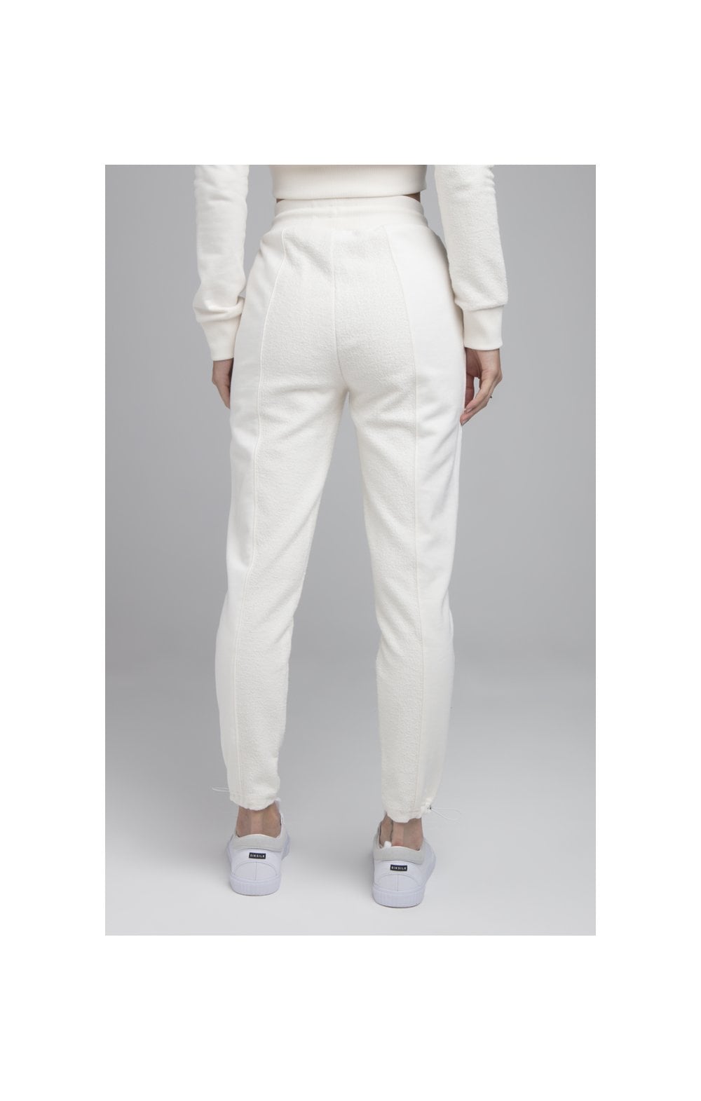 Load image into Gallery viewer, SikSilk Half &amp; Half Track Pants - White (3)