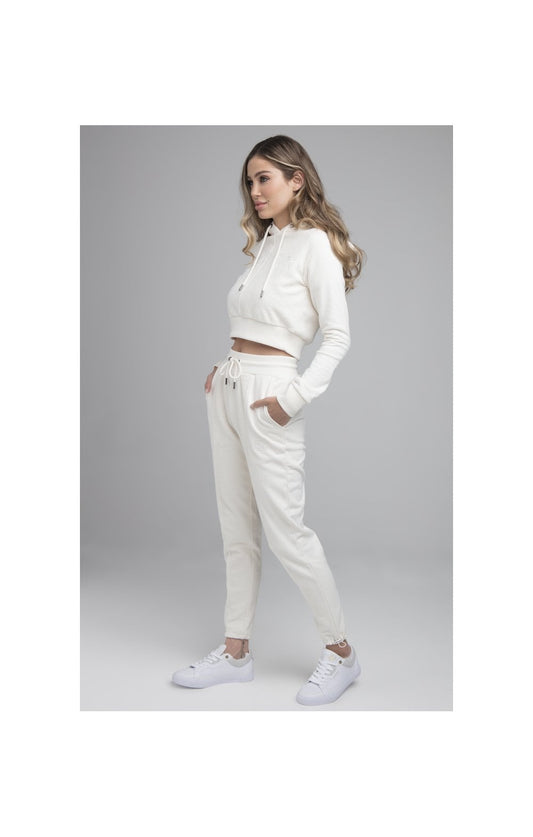 SikSilk Half & Half Track Pants - White