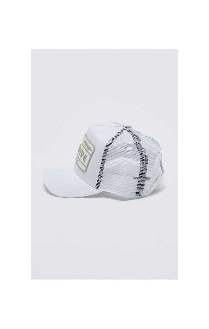 Illusive London Patch Mesh Trucker - White & Gold (1)