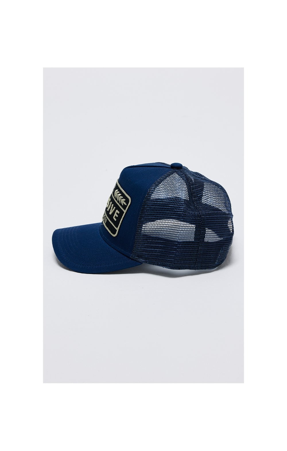 Illusive London Patch Mesh Trucker - Navy & Gold (1)