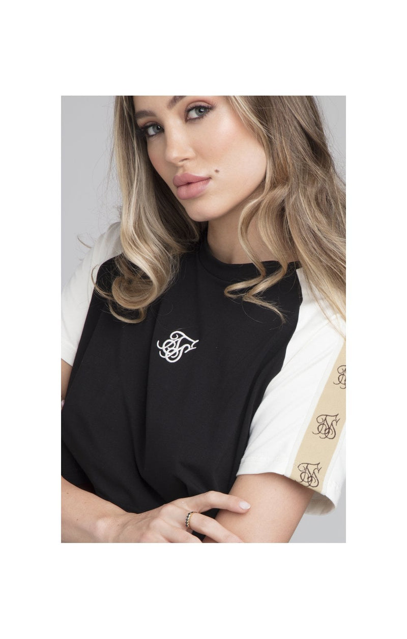 SikSilk Premium Tape Crop Tee - Black (1)