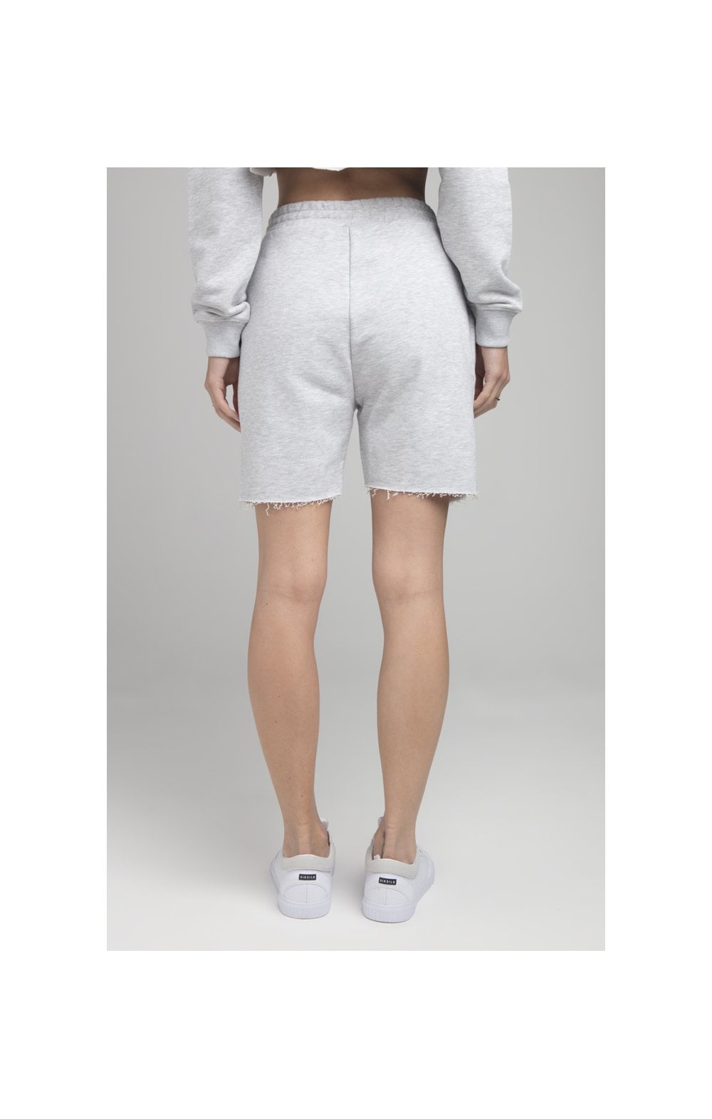 SikSilk Jogger Shorts - Grey Marl (3)