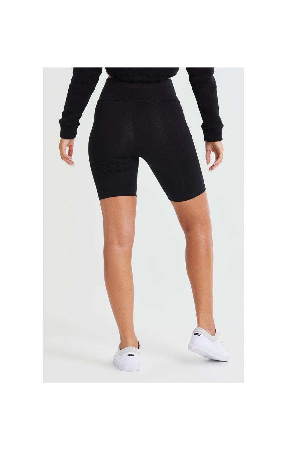 SikSilk High Waist Cycle Shorts - Black (3)