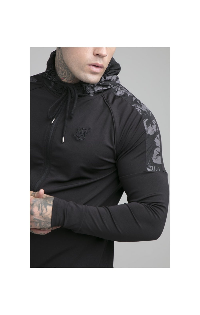 Black Hawaii Zip Through Hoodie (1)