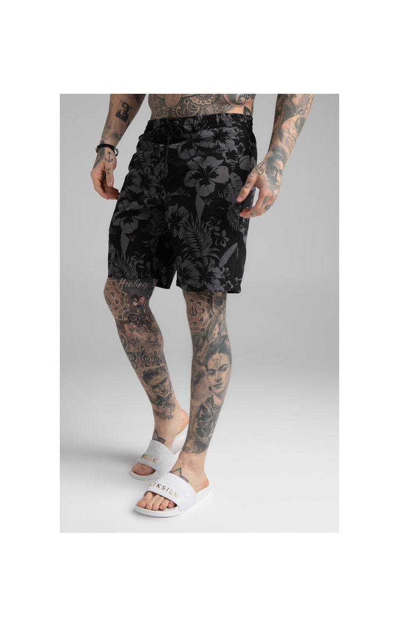 Black Hawaii Swim Short