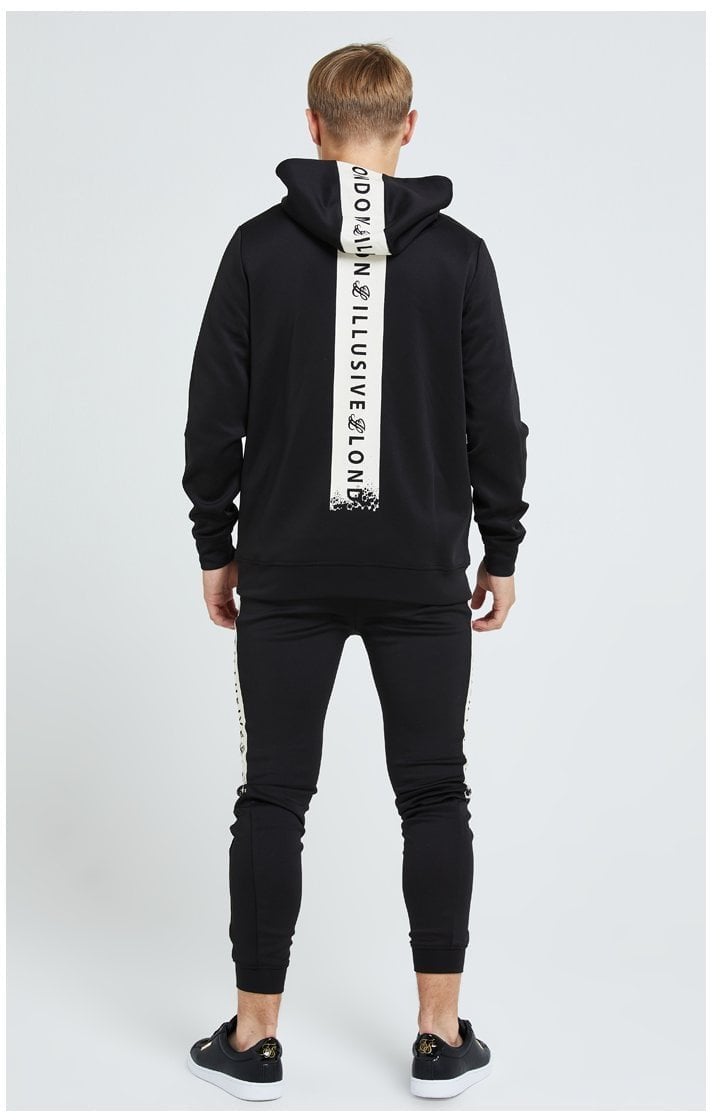 Illusive London Erupt Overhead Hoodie - Black & Cream (1)